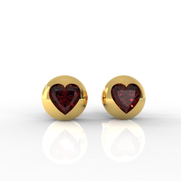 RED HEART STUDS - Image 4