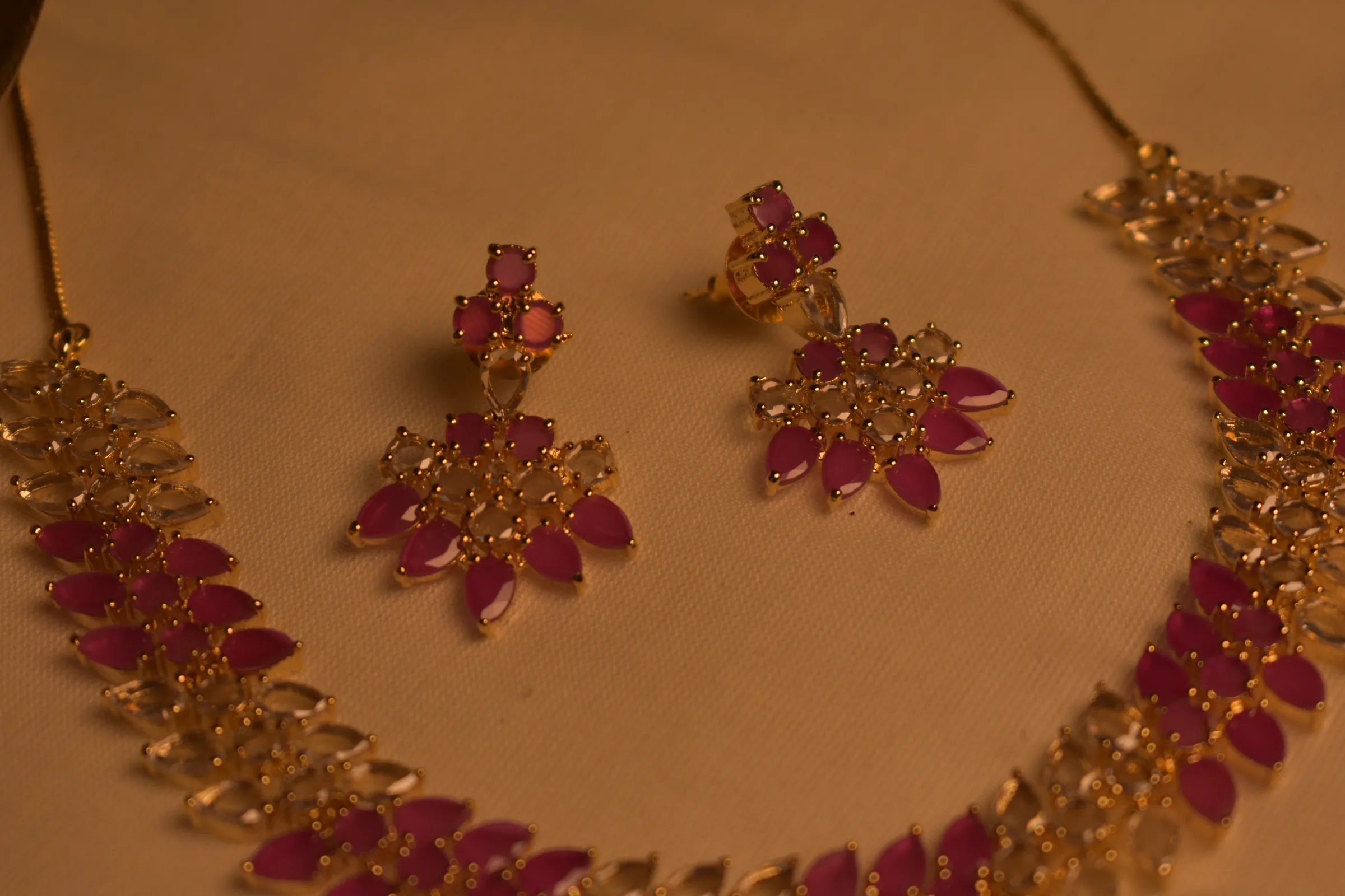 Mehri Gulab Necklace Set - Image 4