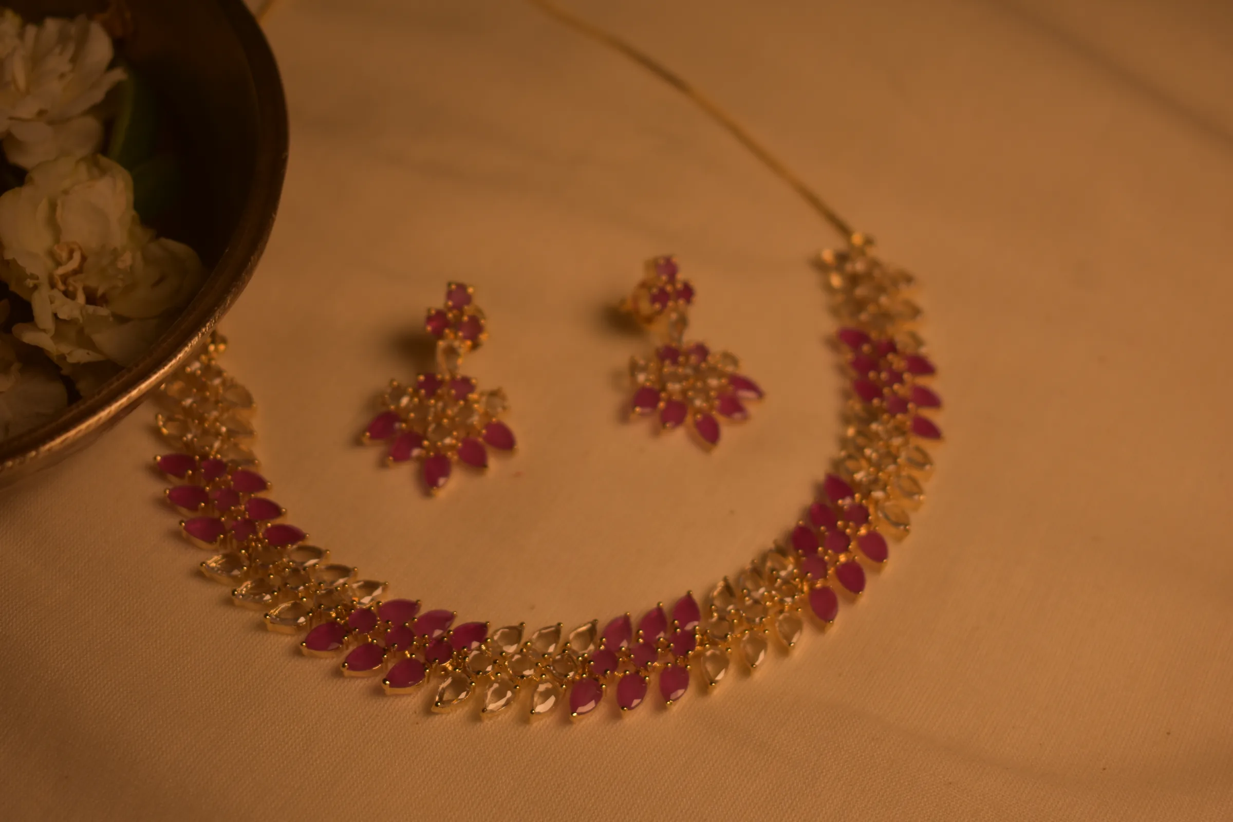 Mehri Gulab Necklace Set - Image 3