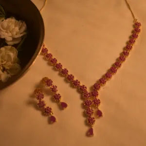 Gulnaar Floral Beaded Necklace Set