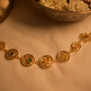 Rajsi Mandala Link Necklace